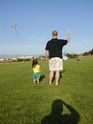 Kaija and Daddy admiring the kite