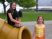 Kaija and Rebecca at the park