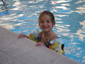 Kaija loves the pool