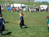 In full stride