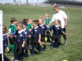Shaking hands after the game, great game everyone!
