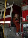 On the fire truck