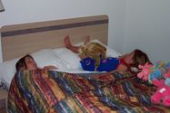 Kaija and Rebecca sleeping