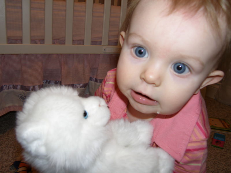 Maddi loves her kitty
