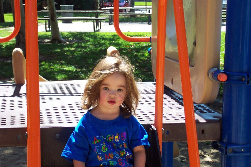 Kaija at the playground

