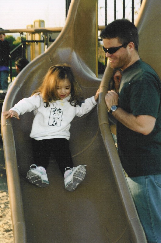 At the playground with Daddy
