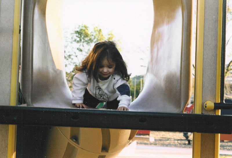 Sliding on my tummy this time
