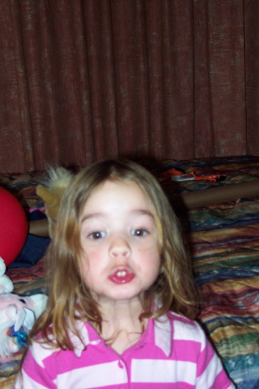 Goofy girl!
