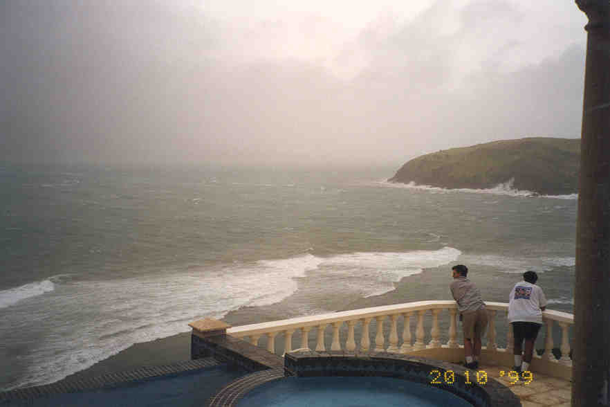 Dave and Peter checking out Hurricane Jose

