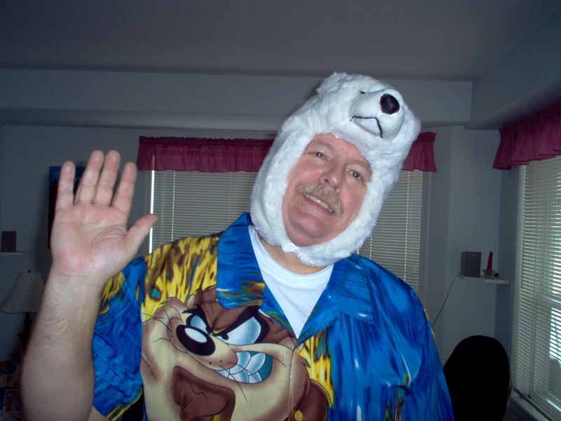 Dad before the 2005 annual polar bear swim
