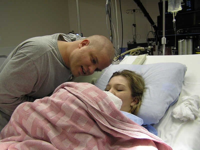 Mommy & Daddy having a good look
