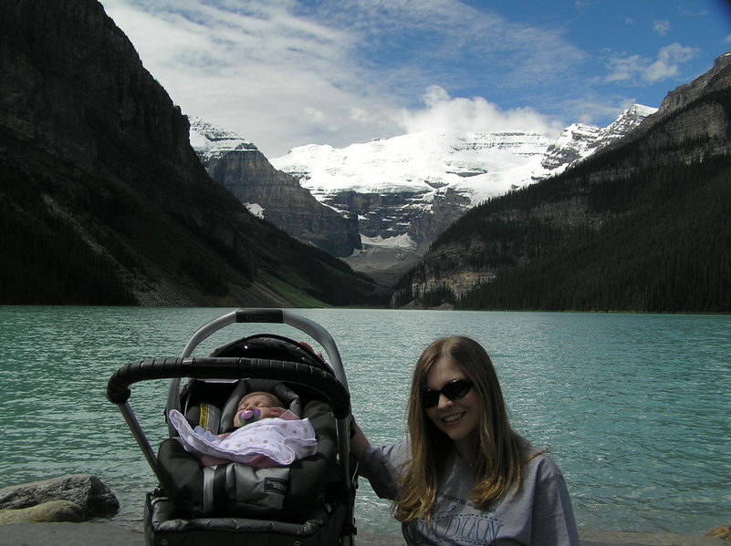 Mommy & Maddi at Lake Louise
