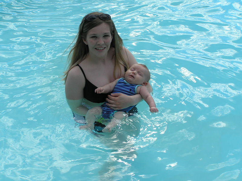 Mommy & Maddi at Halycon Hot Springs
