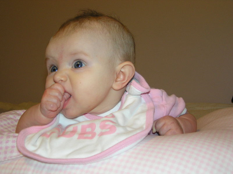 Trying to get my entire fist in my mouth
