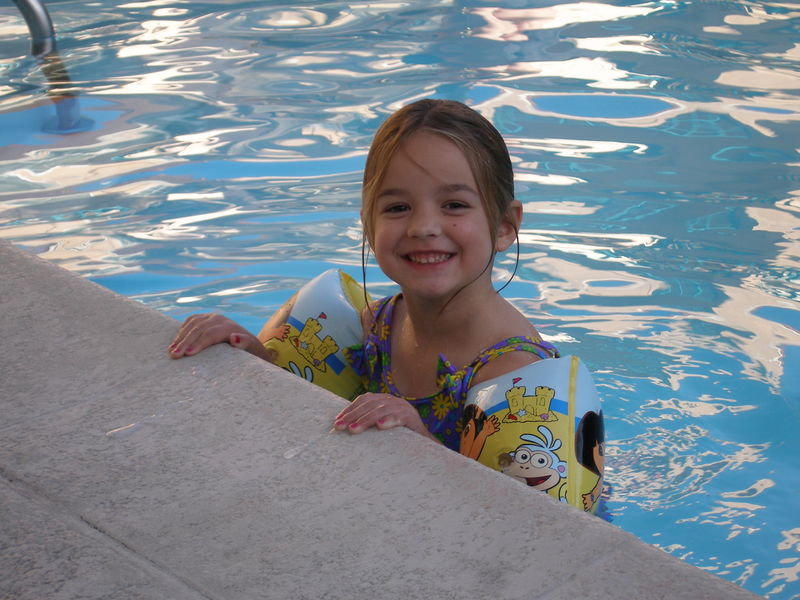 Kaija loves the pool

