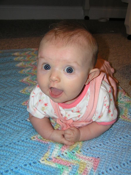Four months old and already a performer
