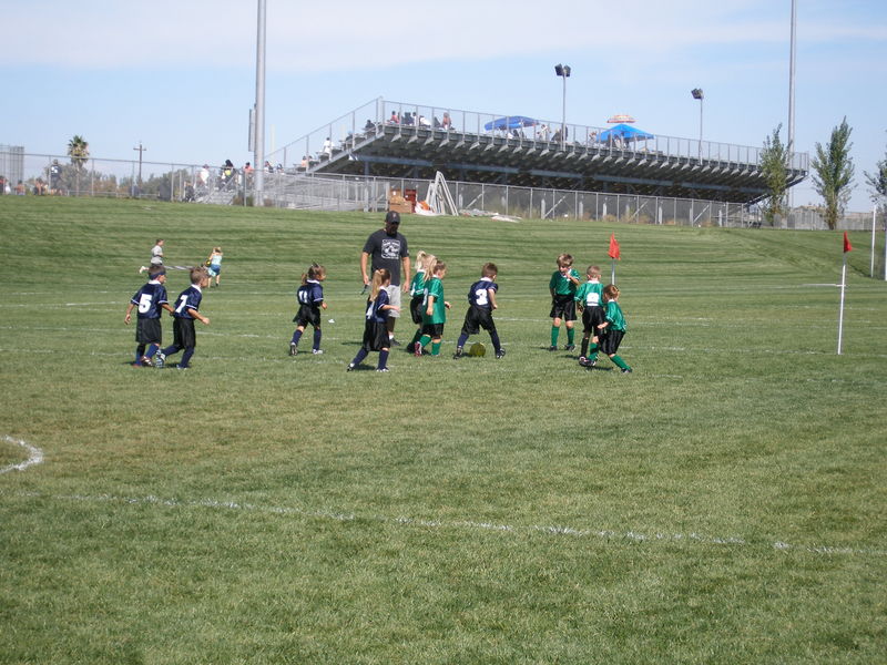 Play in front of the other teams goal
