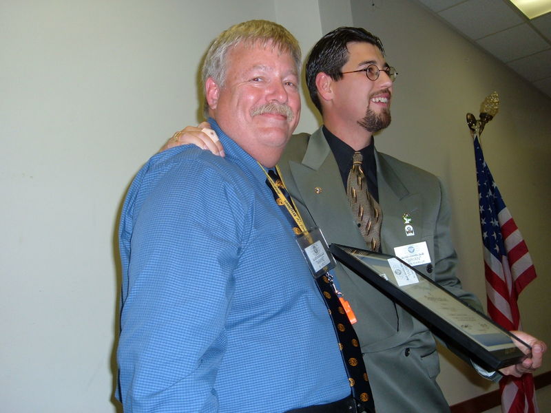 Dad being inaugurated as the local Kiwanis President for the second time
