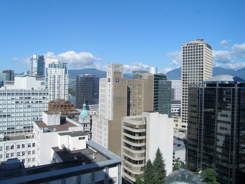 From the Delta Hotel in Vancouver, looking northwest
