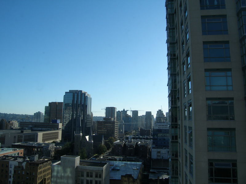 From the Delta Hotel in Vancouver, looking south
