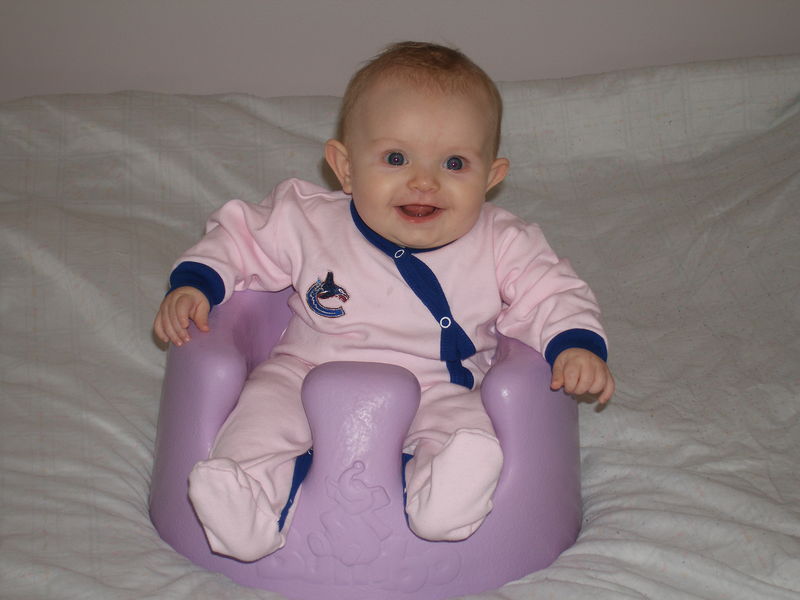 Maddi supporting the Canucks
