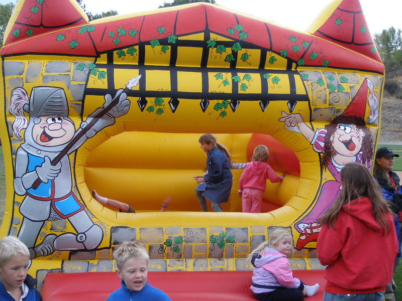 The ubiquitous jumping castle

