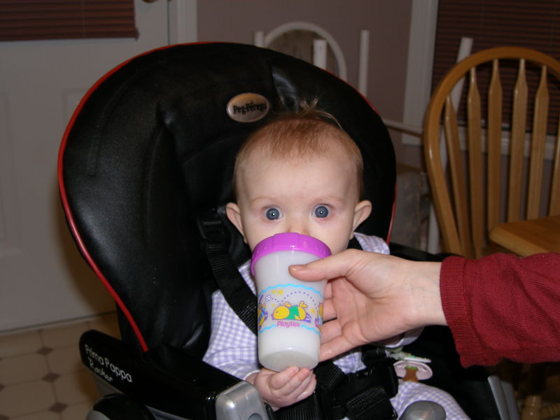 Getting a little help from Mommy
