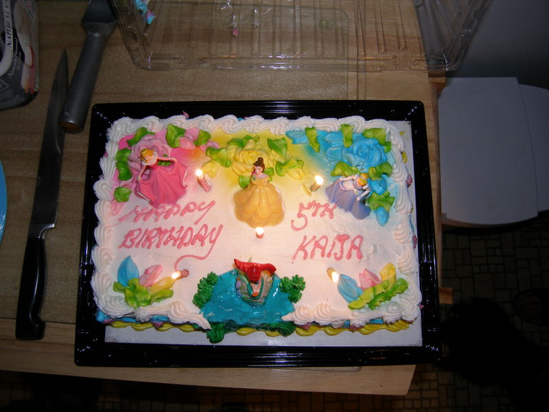 Kaija's 5th birthday cake
