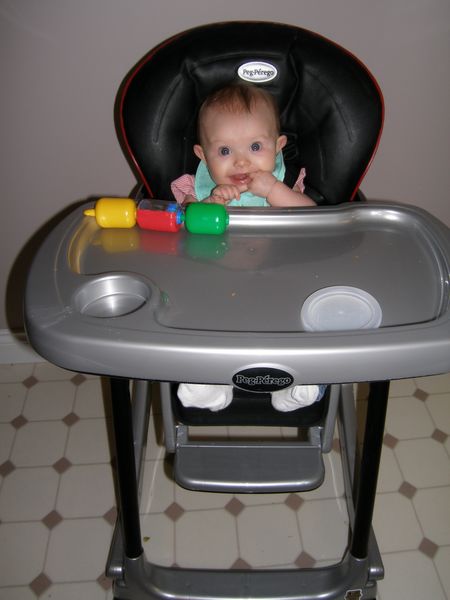 Eagerly awaiting her feast
