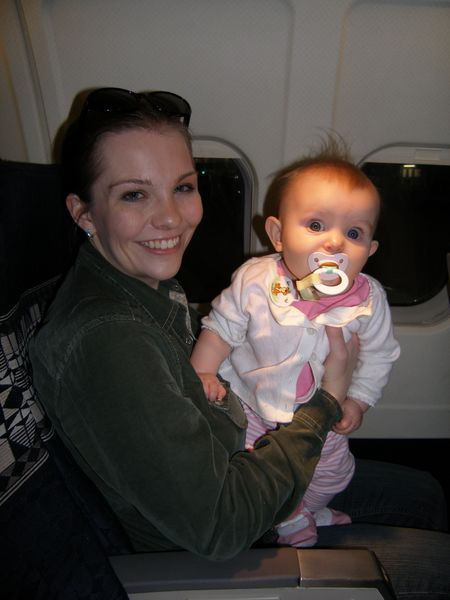 Maddi's very first plane ride!
