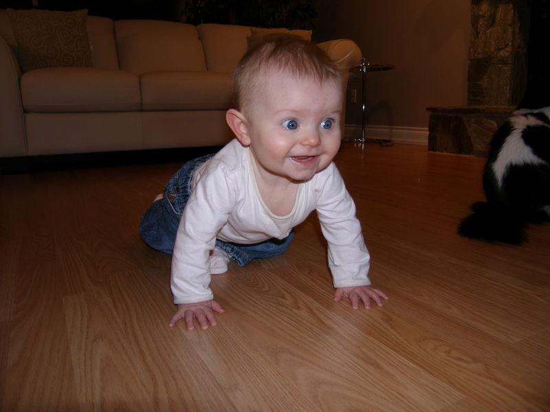 Almost crawling!
