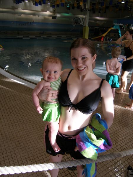 Maddi & Mommy after their first swim class, so much fun!
