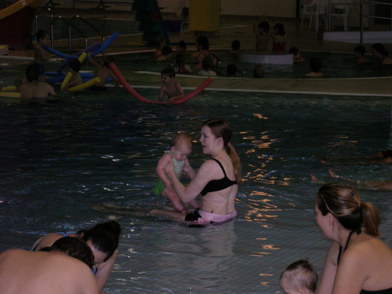 Maddi & Mommy in the pool at Maddi's second 'Starfish' class
