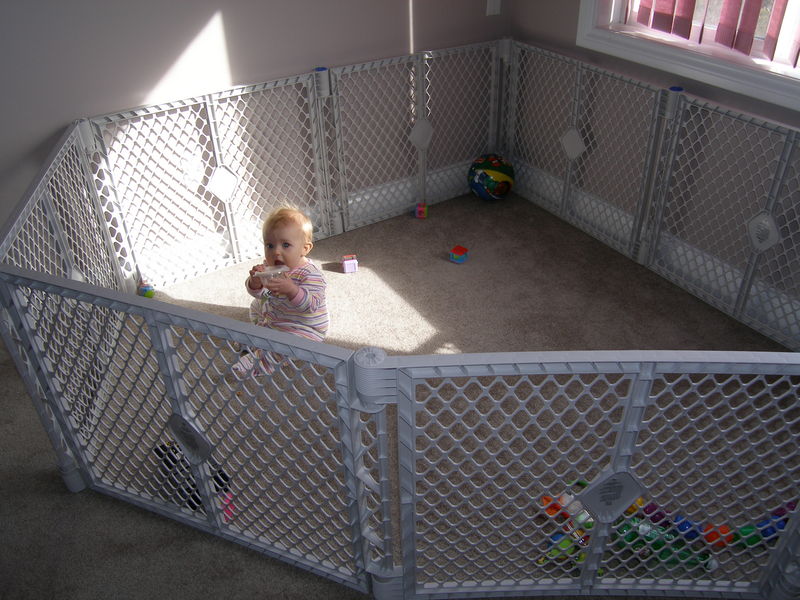 Playing in my playyard
