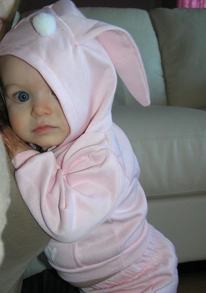 This face could get away with anything (she has Mommy & Daddy wrapped aroung her fingers)
