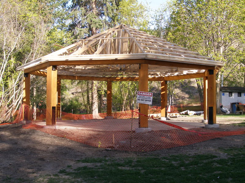New gazebo at Bertram Creek Park
