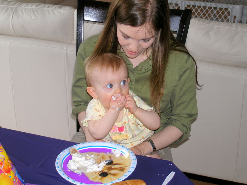 The birthday girl & Mommy
