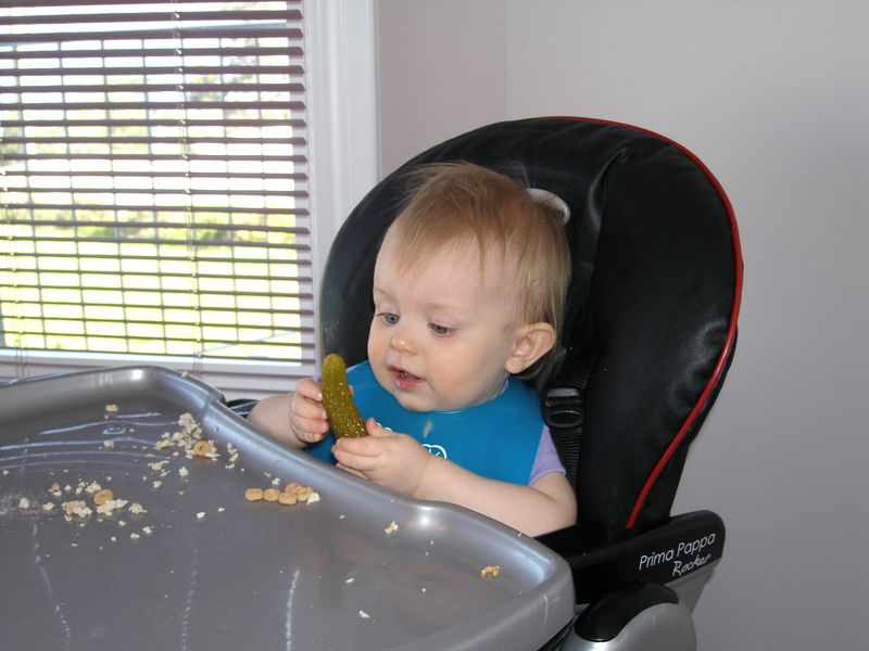 Inspecting a new food
