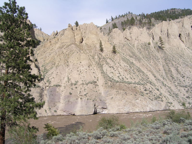 Interesting erosion near Spences Bridge above the Nicola River
