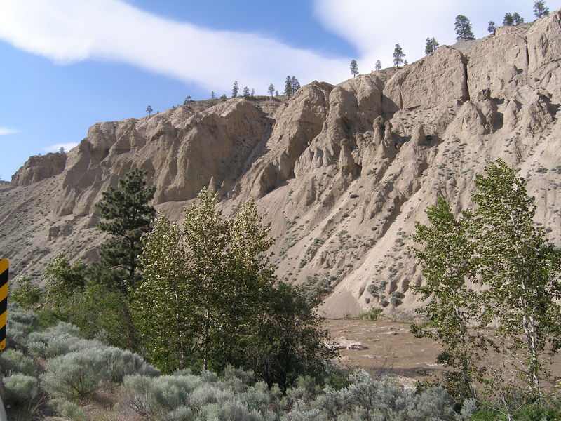 Interesting erosion near Spences Bridge above the Nicola River
