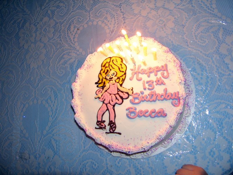 Rebecca's 13th birthday cake
