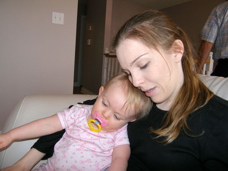 Maddi & Mommy share a quiet moment
