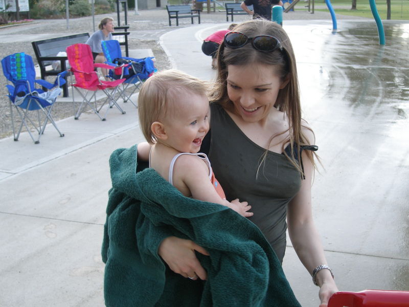 Maddi admiring big sister Kaija
