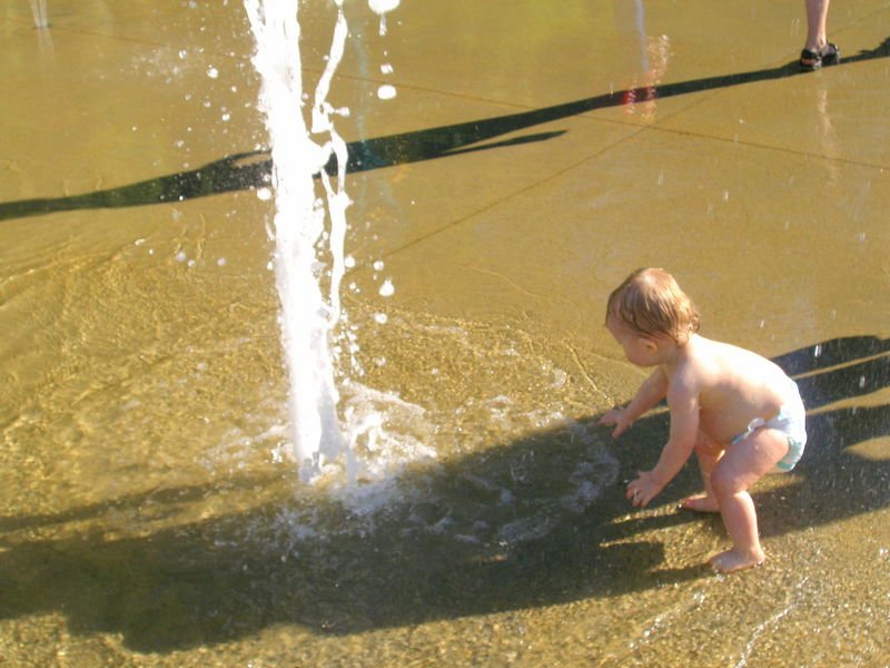 A big puddle
