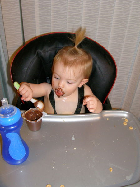 Is it wrong to let your children eating pudding for your own enjoyment?

