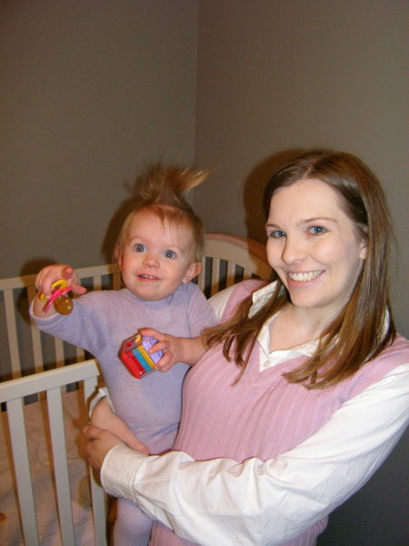 Maddi mohawk (her uncles would be proud)
