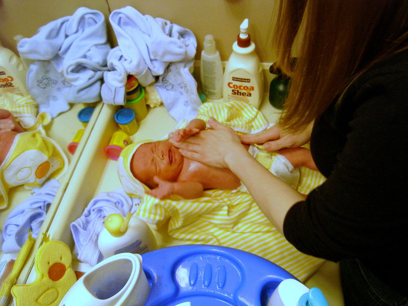 Getting an upper body massage

