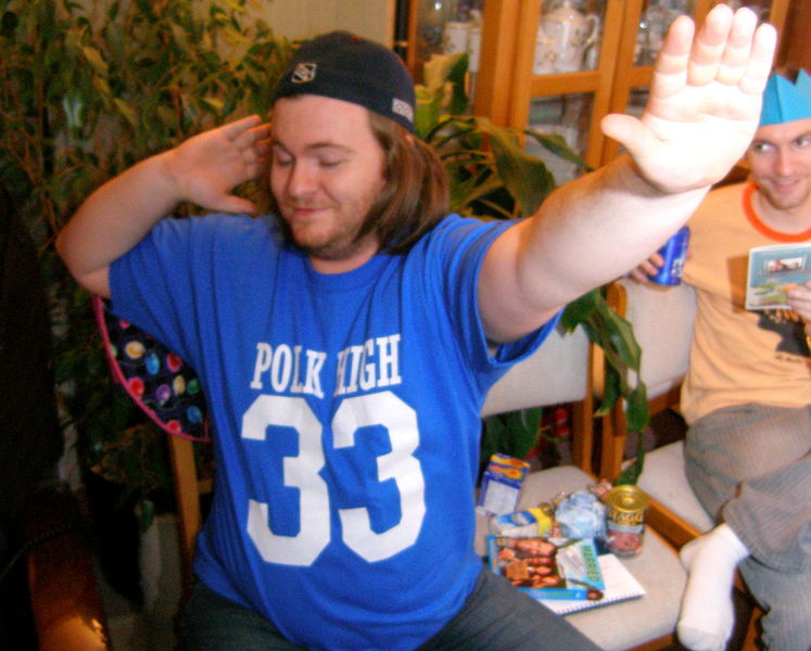 Dave as Al Bundy
