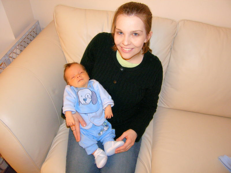 Five-week-old James
