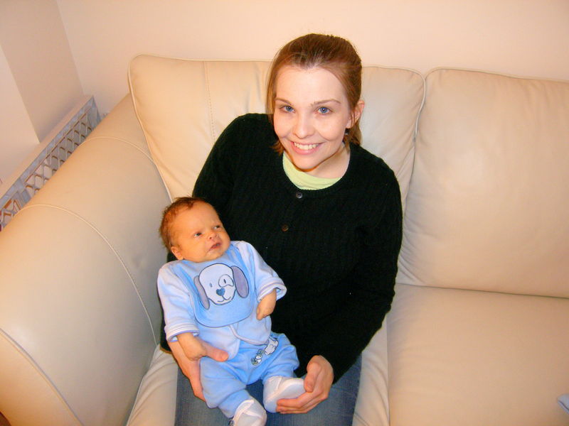 Five-week-old James
